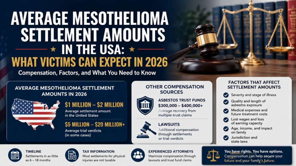 Average Mesothelioma Settlement Amounts in the USA